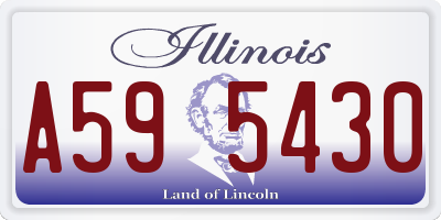 IL license plate A595430