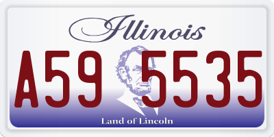 IL license plate A595535