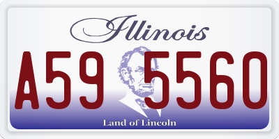 IL license plate A595560