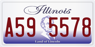 IL license plate A595578