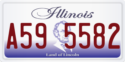 IL license plate A595582