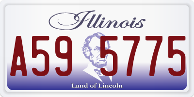 IL license plate A595775