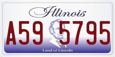 IL license plate A595795