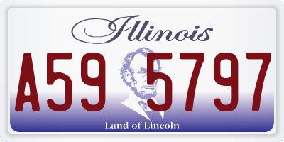 IL license plate A595797