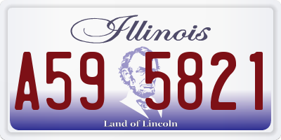 IL license plate A595821