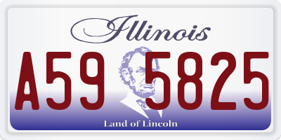 IL license plate A595825