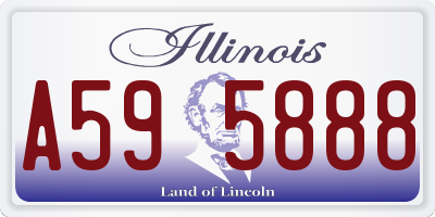IL license plate A595888