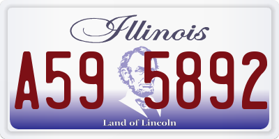 IL license plate A595892