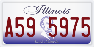 IL license plate A595975