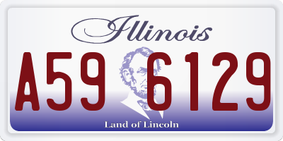 IL license plate A596129