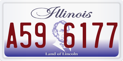 IL license plate A596177