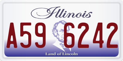 IL license plate A596242