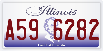 IL license plate A596282