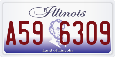 IL license plate A596309