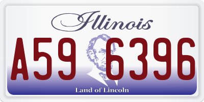 IL license plate A596396