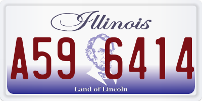 IL license plate A596414