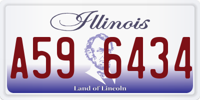 IL license plate A596434