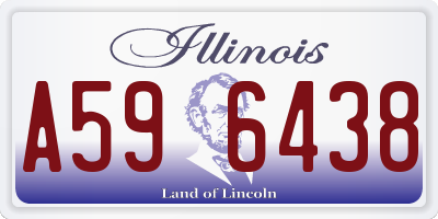 IL license plate A596438
