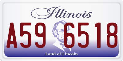 IL license plate A596518