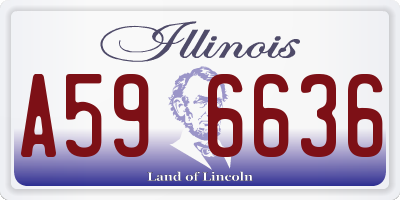 IL license plate A596636