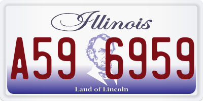 IL license plate A596959