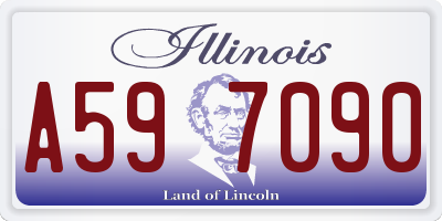 IL license plate A597090
