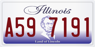 IL license plate A597191