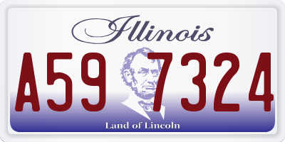 IL license plate A597324