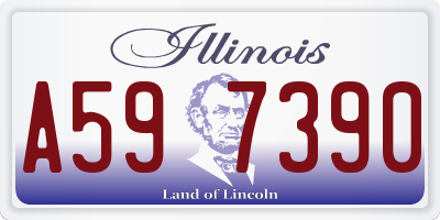 IL license plate A597390