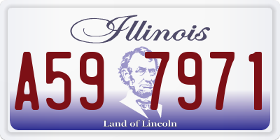 IL license plate A597971