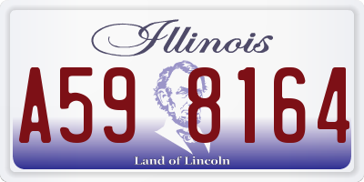 IL license plate A598164