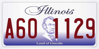 IL license plate A601129