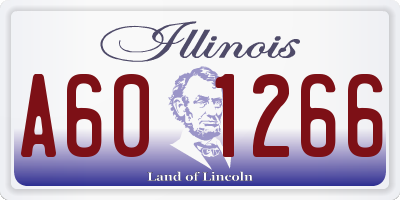 IL license plate A601266
