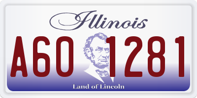 IL license plate A601281