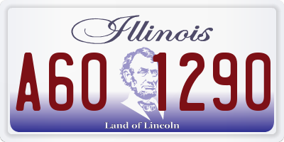 IL license plate A601290