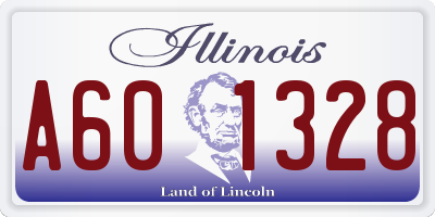 IL license plate A601328
