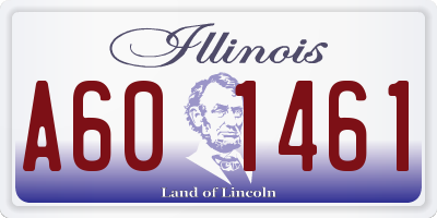IL license plate A601461
