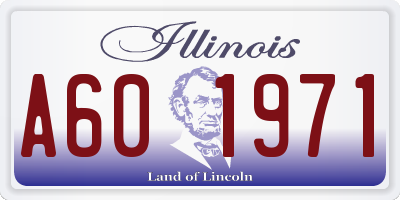 IL license plate A601971