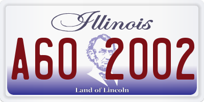 IL license plate A602002