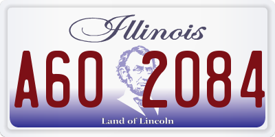 IL license plate A602084