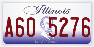 IL license plate A605276