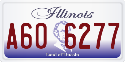 IL license plate A606277