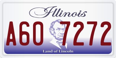 IL license plate A607272