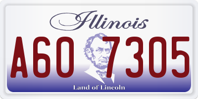 IL license plate A607305