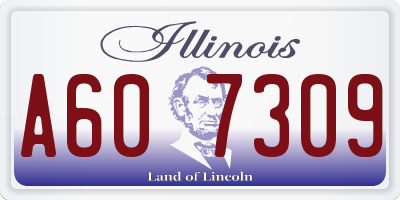 IL license plate A607309