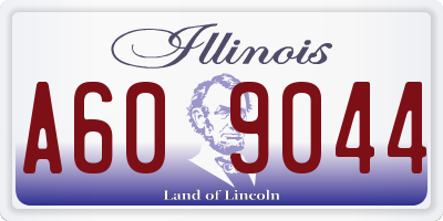 IL license plate A609044