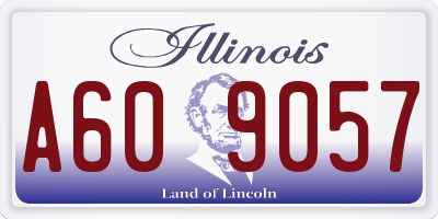IL license plate A609057