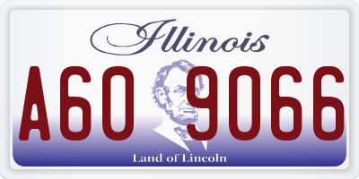 IL license plate A609066