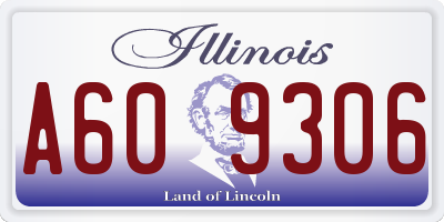IL license plate A609306