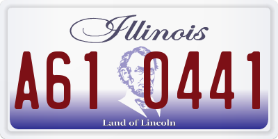 IL license plate A610441
